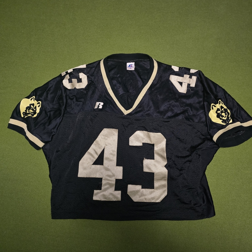 Black and Gold Sports Jersey with Number 43